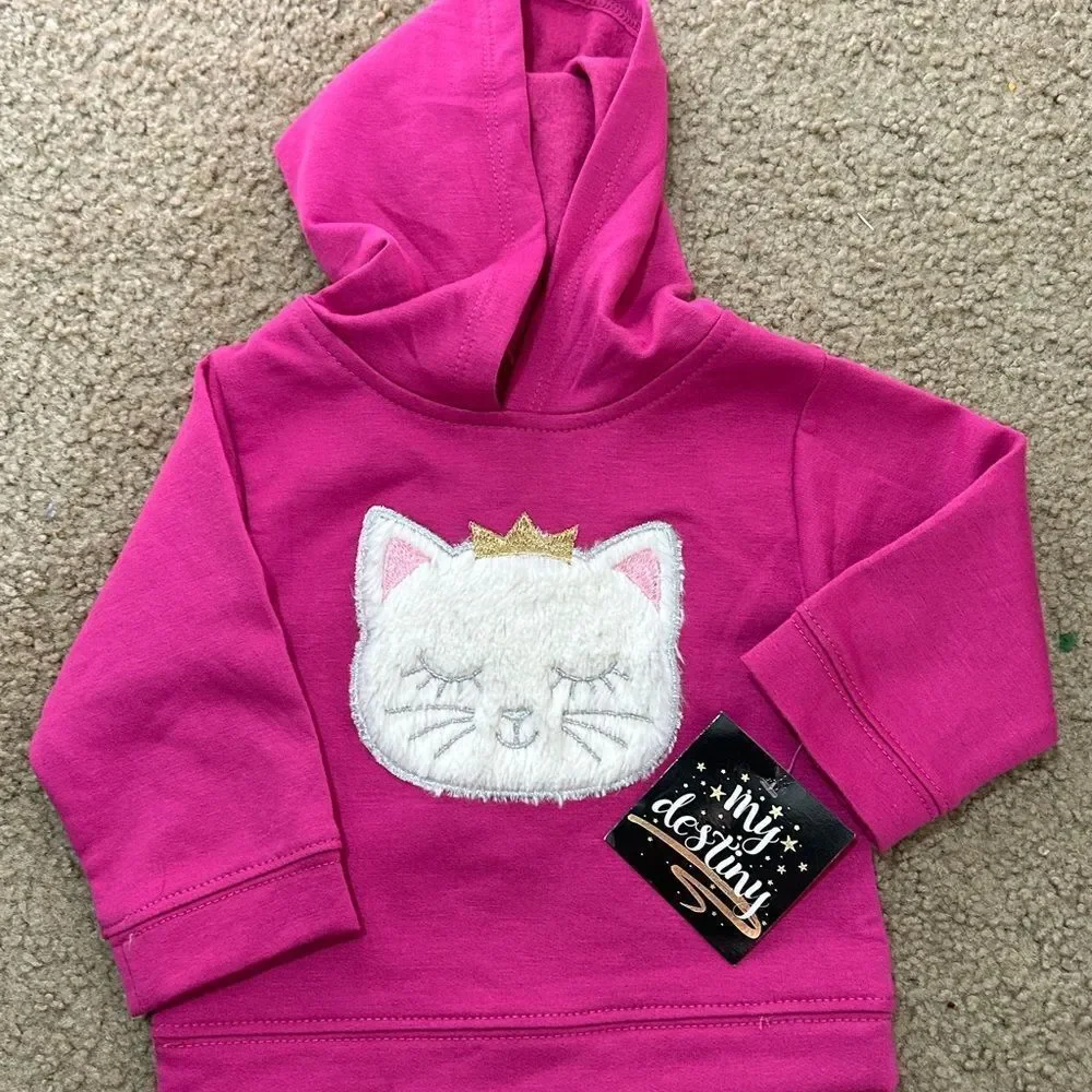 Kitten Hoodie Sweatshirt NWT